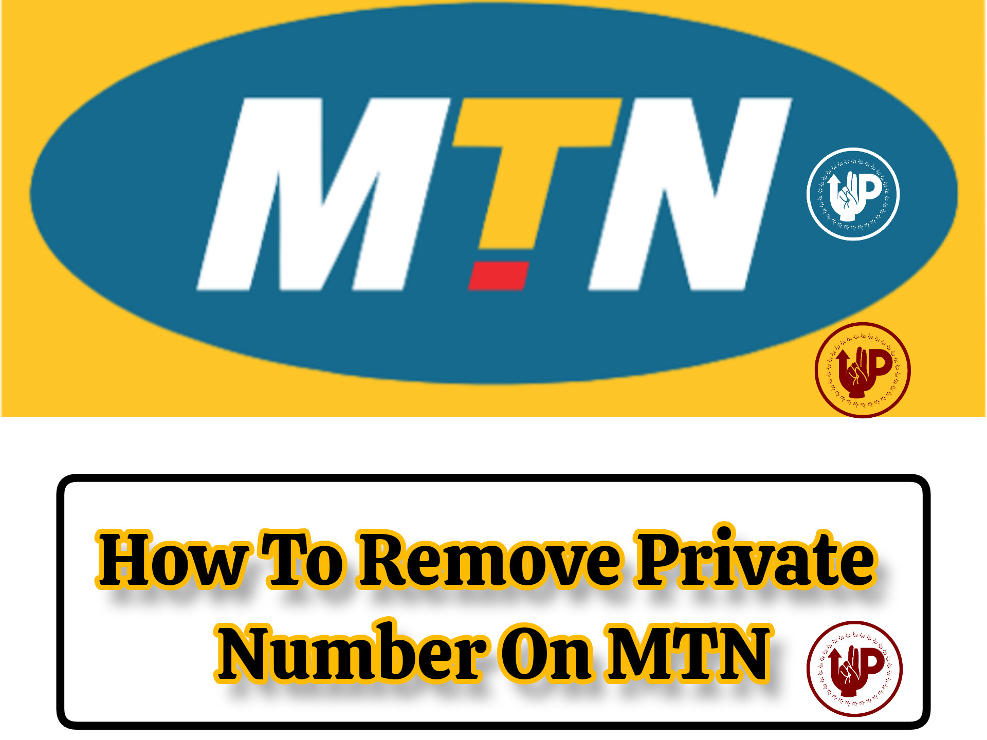 how to remove my mtn number from private on iphone